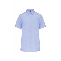 Camisa popelina manga corta hombre