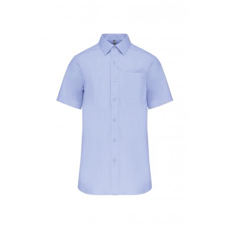 Camisa popelina manga corta hombre