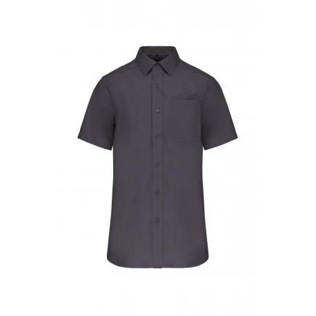 Camisa popelina manga corta hombre