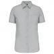 Camisa popelina manga corta mujer Ref.TTK544-NIEVE GRIS