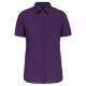 Camisa popelina de polialgodón manga corta de fácil cuidado mujer Ref.TTK548-PURPURA