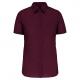 Camisa popelina de polialgodón manga corta de fácil cuidado mujer Ref.TTK548-WINE