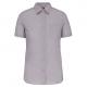 Camisa popelina de polialgodón manga corta de fácil cuidado mujer Ref.TTK548-PLATA