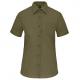 Camisa popelina de polialgodón manga corta de fácil cuidado mujer Ref.TTK548-LIGERO CAQUI