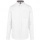 Camisa de algodón nevada de manga larga para hombre Ref.TTK586-BLANCO