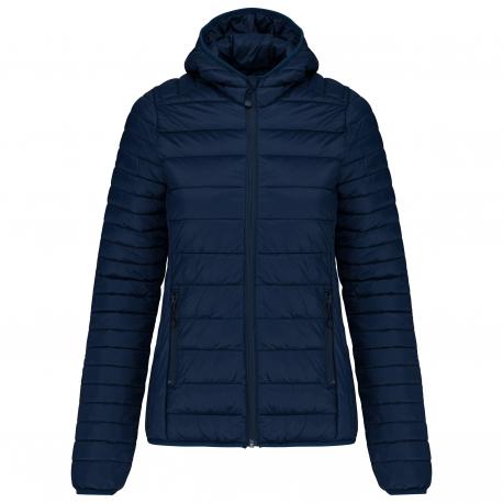 Chaqueta acolchada y ligera con capucha mujer