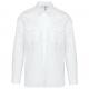 Camisa safari manga larga hombre Ref.TTK590-BLANCO