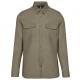 Camisa safari manga larga hombre Ref.TTK590-LIGERO CAQUI