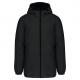 Parka con capucha - poliéster reciclada unisex Ref.TTK6152-NEGRO