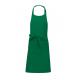 Delantal poliéster/algodón con bolsillo Ref.TTK890-KELLY VERDE 