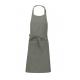 Delantal poliéster/algodón con bolsillo Ref.TTK890-GRIS CLARO 