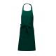 Delantal poliéster/algodón con bolsillo Ref.TTK890-BOTELLA VERDE 