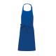 Delantal poliéster/algodón con bolsillo Ref.TTK890-AZUL REAL 