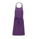Delantal poliéster/algodón con bolsillo Ref.TTK890-PURPURA 