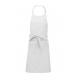 Delantal poliéster/algodón con bolsillo Ref.TTK890-BLANCO 