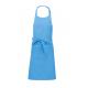 Delantal poliéster/algodón con bolsillo Ref.TTK890-CIELO AZUL 