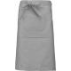 Delantal largo poliéster/algodón Ref.TTK897-GRIS CLARO 