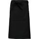 Delantal largo poliéster/algodón Ref.TTK897-NEGRO 