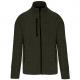 Chaqueta jaspeada con cremallera hombre Ref.TTK9106-MELANGE DE CAQUI OSCURO