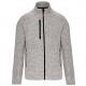 Chaqueta jaspeada con cremallera hombre Ref.TTK9106-MELANGE GRIS CLARO