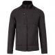 Chaqueta jaspeada con cremallera hombre Ref.TTK9106-MELANGE GRIS OSCURO