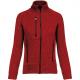 Chaqueta jaspeada con cremallera mujer Ref.TTK9107-MEZCLA ROJA