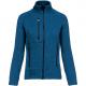 Chaqueta jaspeada con cremallera mujer Ref.TTK9107-LIGERO ROYAL BLUE MELANGE