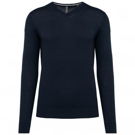 Jersey cuello de pico ecorresponsable hombre