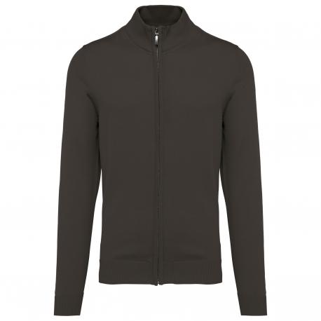 Chaqueta de punto con cremallera hombre