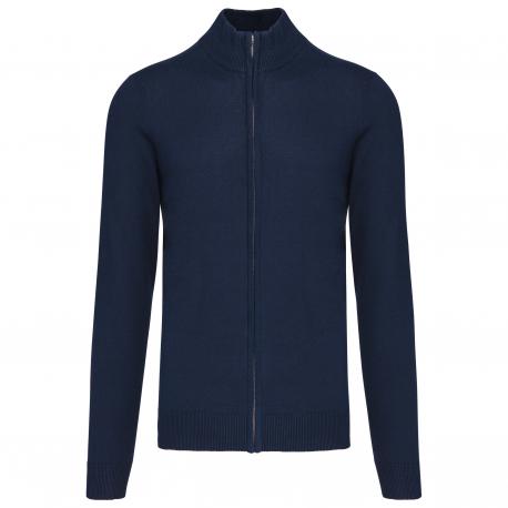 Chaqueta de punto con cremallera hombre