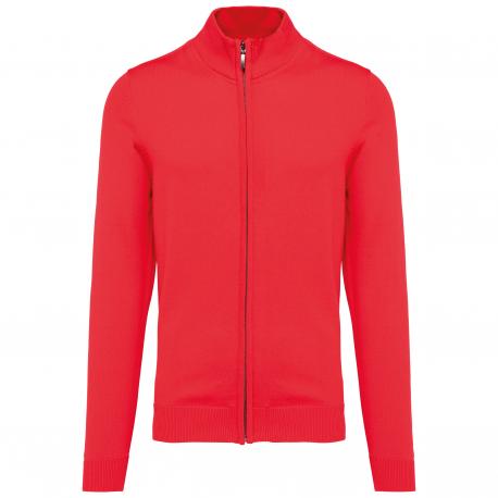 Chaqueta de punto con cremallera hombre