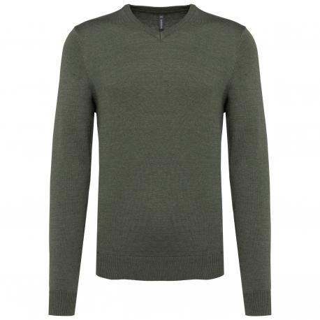 Jersey cuello de pico hombre