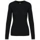 Jersey cuello redondo manga larga mujer Ref.TTK968-NEGRO
