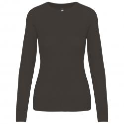 Jersey cuello redondo manga larga mujer