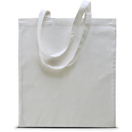 Bolsa de algodón personalizada con asas largas 130g/m2