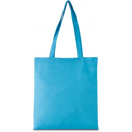 Bolsa de algodón personalizada con asas largas 130g/m2