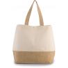 Bolsa shopper de yute & algodón canvas