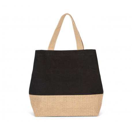 Bolsa de compras de yute & algodón canvas