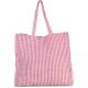 Bolsa de compras de juco a rayas Ref.TTKI0236-MAGENTA/NATURAL 