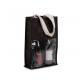 Bolsa de yute para botellas Ref.TTKI0268-NEGRO/PLATEADO 