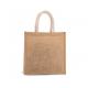 Bolsa estilo tote de tela de yute, modelo grande Ref.TTKI0274-NATURAL/ORO 
