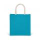 Bolsa estilo tote de tela de yute, modelo grande Ref.TTKI0274-TURQUOISE 