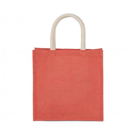 Bolsa estilo tote de tela de yute, modelo grande