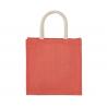 Bolsa estilo tote de tela de yute, modelo grande