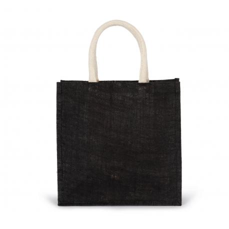 Bolsa estilo tote de tela de yute, modelo grande