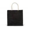Bolsa estilo tote de tela de yute, modelo grande