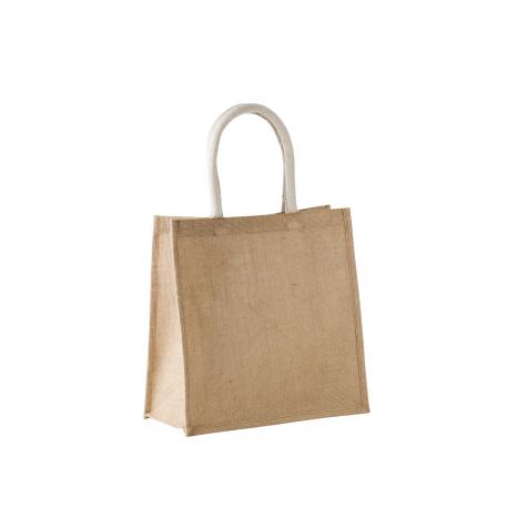 Bolsa estilo tote de tela de yute, modelo grande