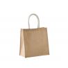 Bolsa estilo tote de tela de yute, modelo grande