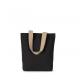 Bolsa shopper reciclada con fondo plano Ref.TTKI5202-NOCHE NEGRA/CAÑAMO 