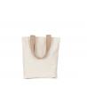 Bolsa shopper reciclada con fondo plano